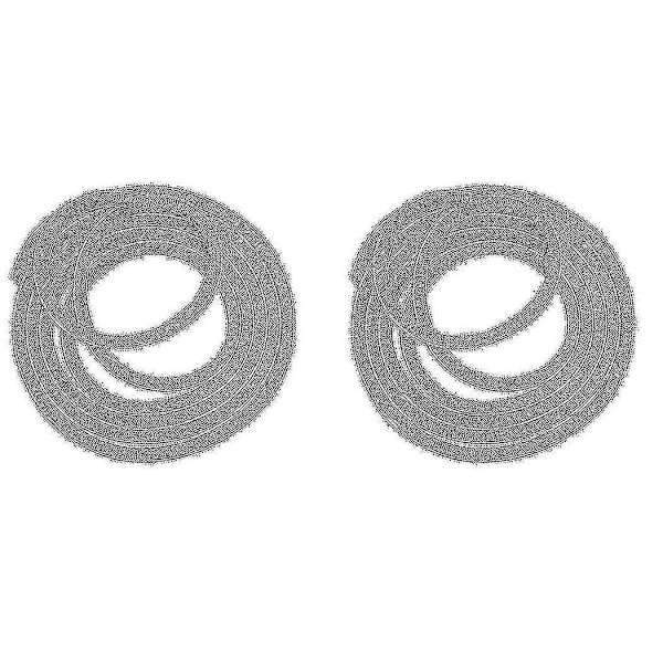2x Tätningslist, Dörrborstlist, Tätningsremsa, För Skjutdörrar, Fönster, 5mx0.9cm