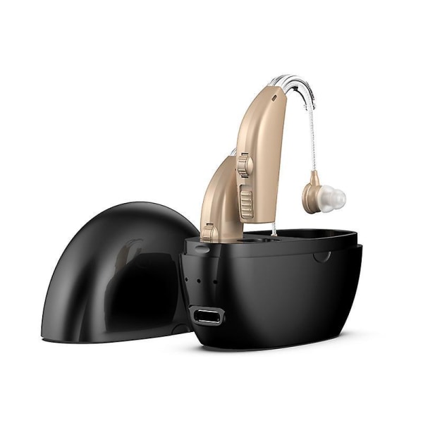 Genopladelige BTE personlige lydforstærkere til hjemmet - Premium digitale høreforstærkere sæt til lydforstærkning bag øret