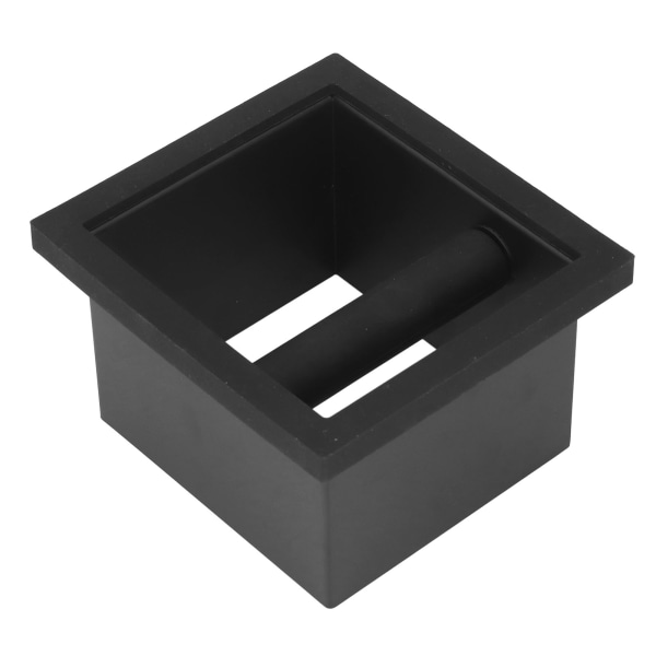 Coffee Knock Box Grounds Avfallsbehållare Bottenlös inbäddad platt mun rostfritt stål