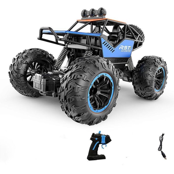 Børnefjernbetjening Klatrende bil Legetøjslegetøj terrængående køretøj med mobil fjernbetjening - blå