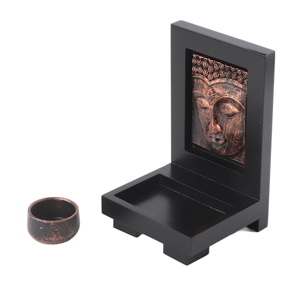 Buddha rökelsehållare Utsökt vacker Zen stenljushållare för hotell Skönhetssalong Dekorera brons Fri storlek