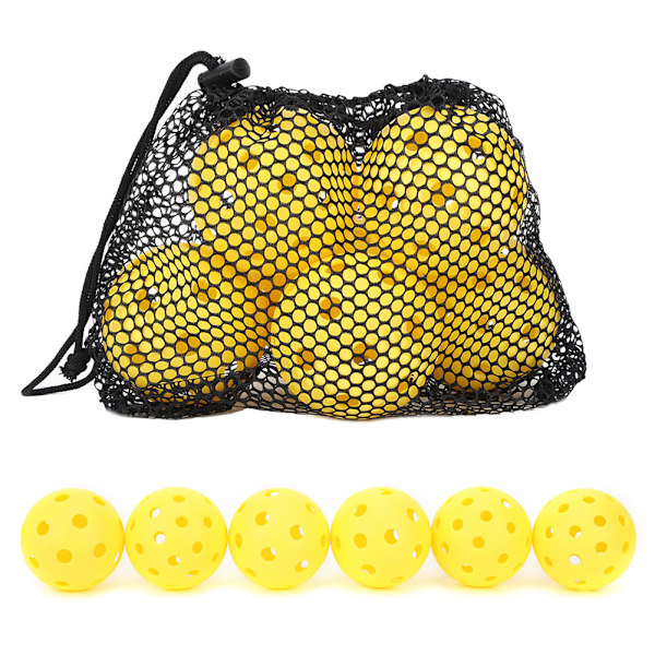 Miljöskydd PE Gul Hög Studs Pickleball Boll Sportutrustning Tillbehör