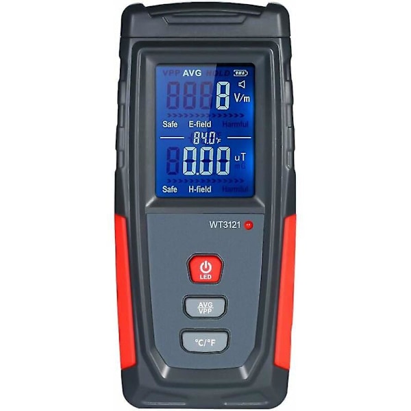 EMF Meter Håndholdt Mini LCD Digital Elektromagnetisk Strålingsdetektor Høj Nøjagtighed Dosimeter