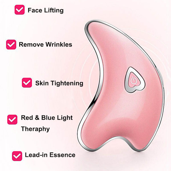 Elektrisk Gua Sha-massasjer for ansikt og nakke - Gua Sha-massasjebrettverktøy - Ansiktsmassasjer