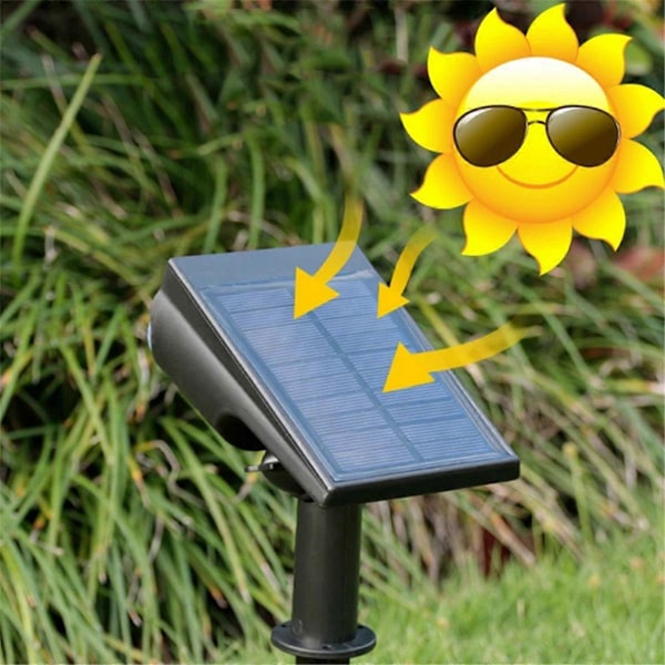 Solarlampa Utomhusbelysning Färgskiftande Mark Trädgårdslampa, A