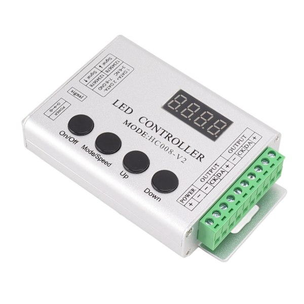 LED RGB-styrenhet SPI-signal ljusremsstyrenhet för 6803 1903 WS2811 WS2812B 5V till 24V