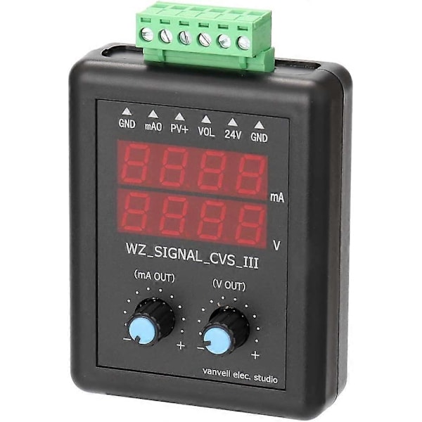 4-20mA Signalgenerator 0-10V 24V Spänningssändare Signalkälla Konstant Strömkälla med Display