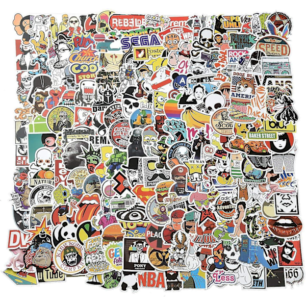 Sjelden Perle Klistremerke 200 stk Vanntett Vinyl Klistremerke Graffiti Klistremerke Styling Klistremerke for Bil Sykkel Skateboard Snøbrett Klistremerke Laptop Klistremerke