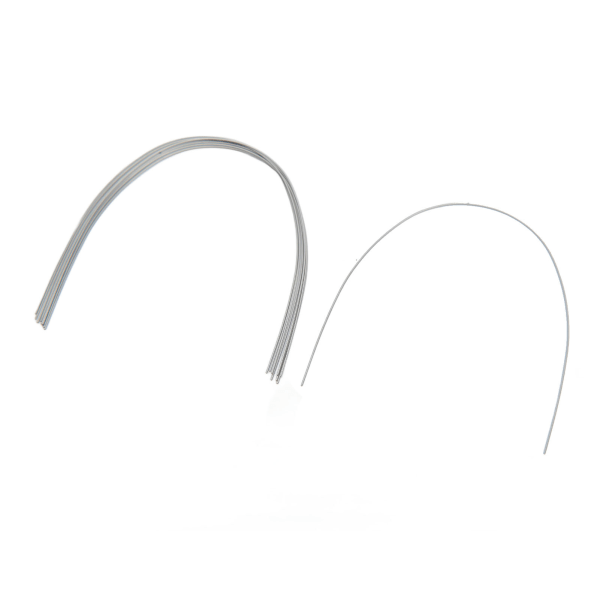 50 stk Tænder Nikkel Titanium Wire Firkantet Elasticitet Medicinsk Metal Ortodonti Wire 0,016 X 0,016 tommer Øvre tænder