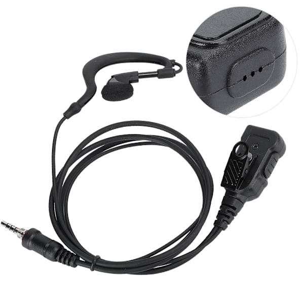 Øreprop med ørekrog til ICOM IC‑M33 M25 M34 Walkie Talkie Radio (G‑Hook )
