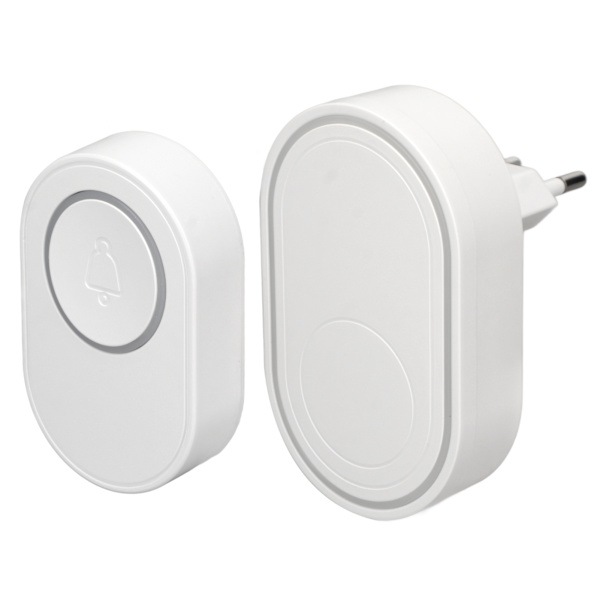WiFi-siren dörrklocka 433MHz 5 växlar volym 58 ringsignaler Hemlarm Trådlös dörrklocka för TUYA EU-kontakt 110‑220V