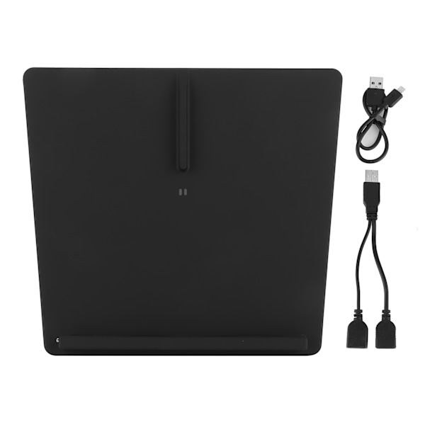 Trådløs billader type C med LED-indikator, dobbel USB-port, passer til Tesla Model 3 Model Y