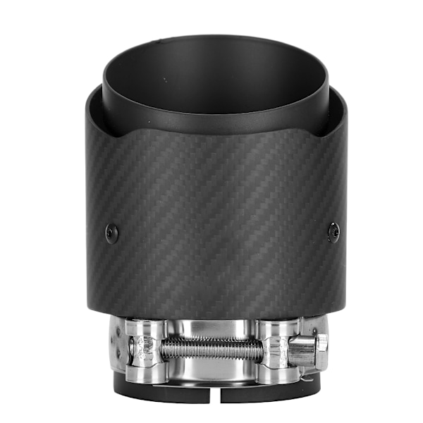 Avgasrör i kolfiber, 80 mm inlopp, 101 mm utlopp, rakt avgasrör, matt, passar till Mazda CX5 CX4 (matt svart)