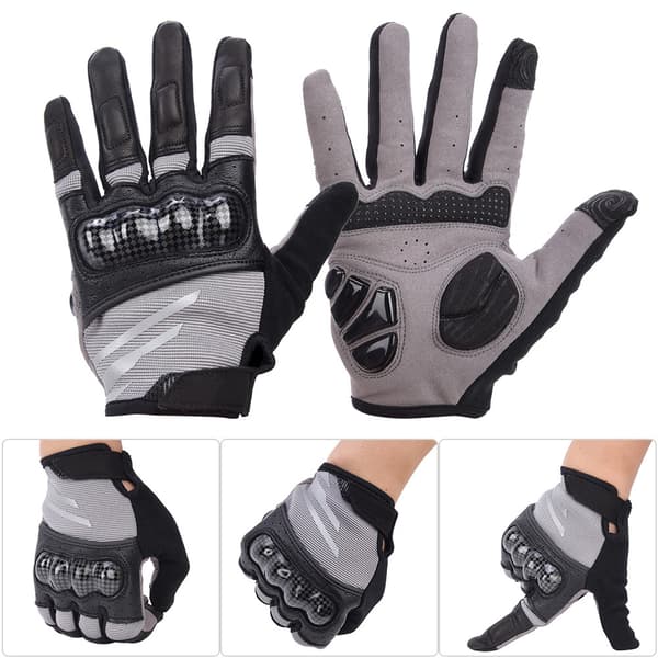 Vinter Unisex Anti-kollision Åndbare Cykelhandsker Cykeludstyr Sort (sort XXL)