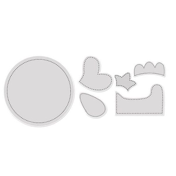6 stk. påske sy lineal skabelon kylling formet påskekurv patchwork mønster skabeloner stencil til DIY sy håndværk
