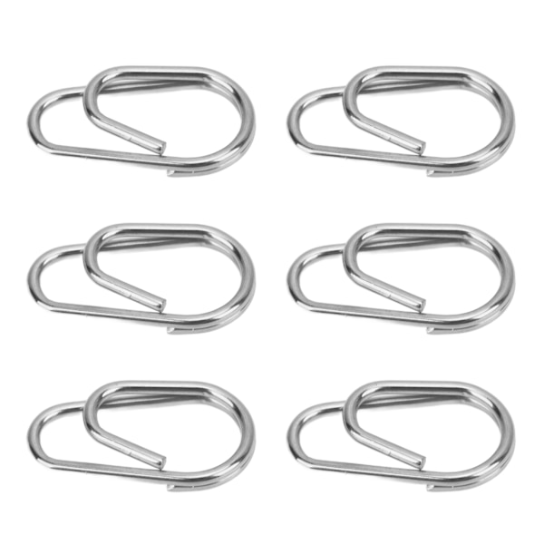 100 st Fiske Ring Hög Draghållfasthet Hållbara Fiske Snaps Lockar Anslutningar Nr 8