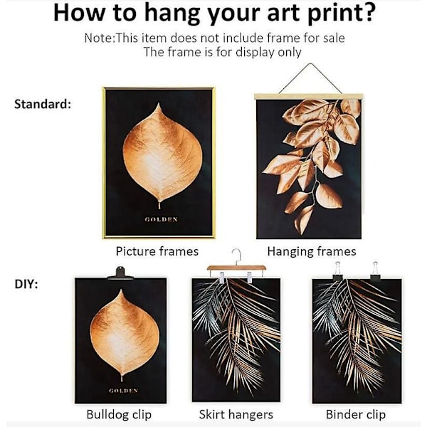 Premium Canvas Print Set - Modern Stil Väggdekor för Hem, Kontor, Vardagsrum, Sovrum, Kök - Unik och Stilren - 30 X 40 Cm