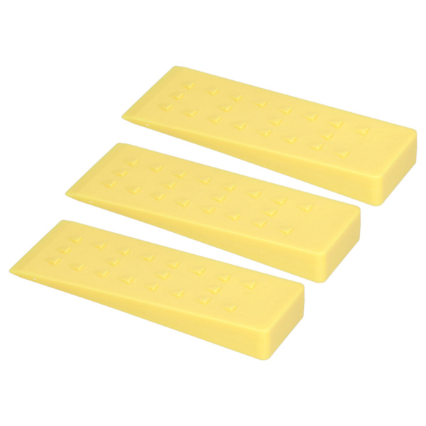 3 kpl puunkaatokiiloja piikeillä 25x8cm keltainen turvallinen puiden kaato metsureille kaatajille