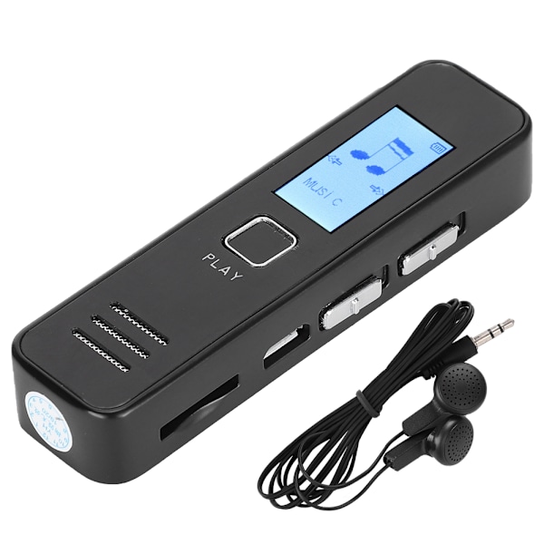 Professionel USB-optagelsespen Mini-stemmeoptager MP3-afspiller med display