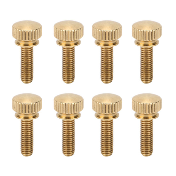 50 stk flat riflet tommelskrue vridet rundt hode rent kobber Sklisikre industrielle rekvisita (M5 x 16 mm)