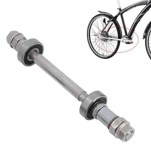 Hållbar Metall Cykelhjul Navaxel Främre Bakre Solid Axel Spak Cykelreparationsverktyg (Bak)