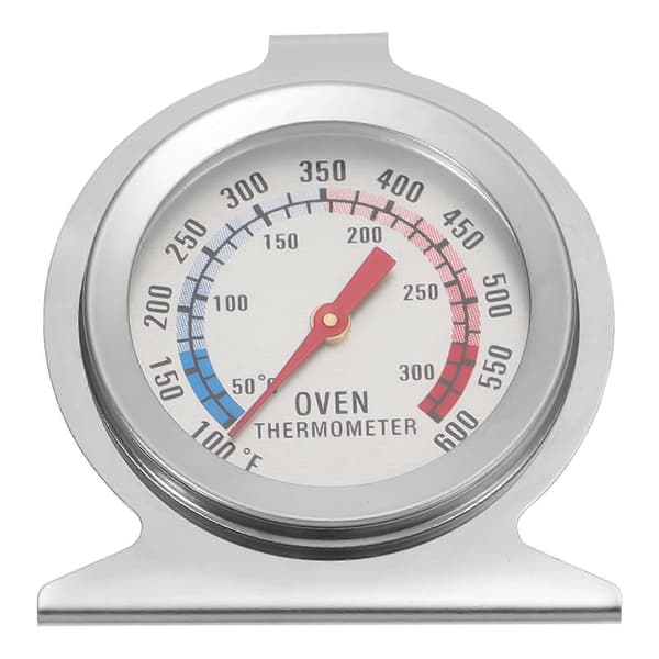 Termometer för ugn i rostfritt stål, temperaturmätare, minitermometer Silver Silver 7.00X6.00X3.50CM