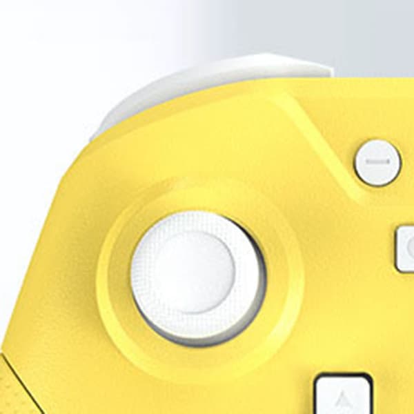Bluetooth Gamepad NFC Somatosensorisk Dobbel Motor Vibrasjon Trådløs Spillkontroller med 3D Joystick for Switch Sitron Gul