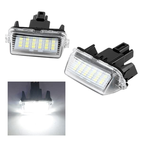 2 stk. 18 LED Perler Nummerplade LED Lys Lampe Passer til Toyota