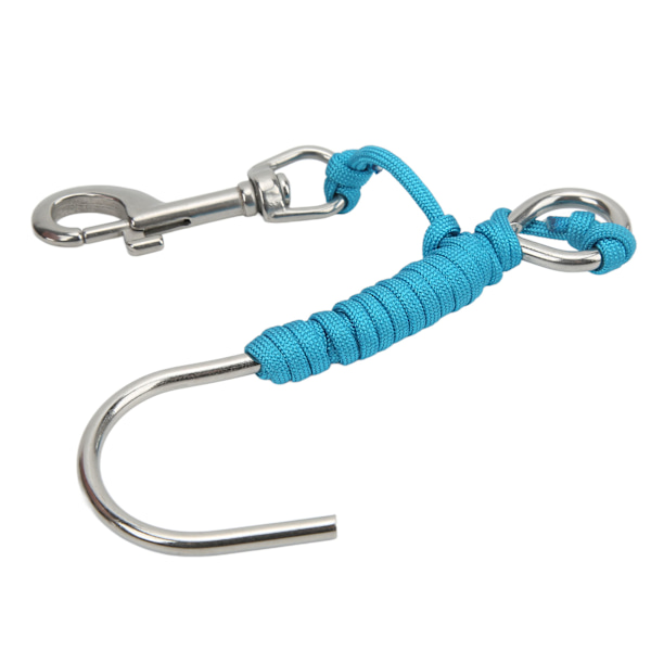 Scuba Diving Reef Drift Hooks med line og rustfrit stål klips til undervandsfotografering