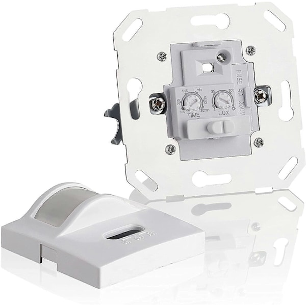 Inomhus Rörelsedetektor, Infälld Väggmontering, Anpassad LED, Infraröd Sensor, Programmerbar, Räckvidd 9m/160, 3 Trådar