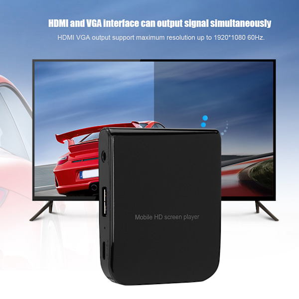 Multifunksjonell HD HDMi VGA Audio Digital Adapter Converter for Telefon Datamaskin