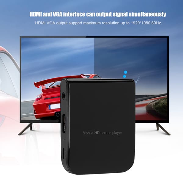 Multifunktionell HD HDMI VGA Audio Digital Adapteromvandlare för Telefon Dator
