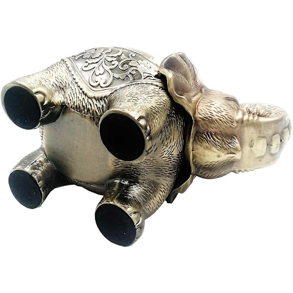 Metal Elefant Røgelsesholder Klassisk Kegle Spiralbrænder Askeopsamler Aromaterapi Dekoration Hjem Kontor Bronze
