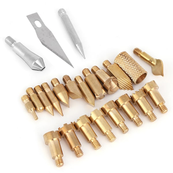 23PCS Craft vedeldande pennspetsar Stencillödning Pyrography Working Carving