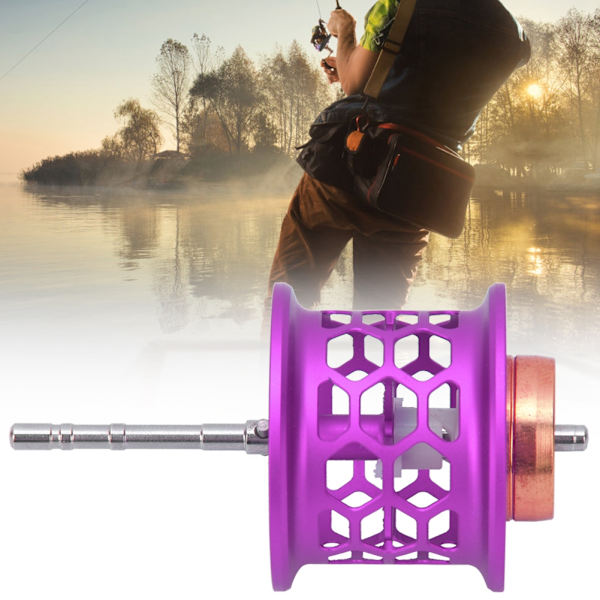 Aluminiumlegering Modificeret Wire Cup DIY Fiske Lure Baitcast Reel Fiskehjul Tilbehør Lilla