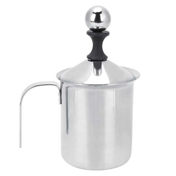400 ml rustfritt stål dobbelt mesh melkeskummer melkeskummer kaffe latte