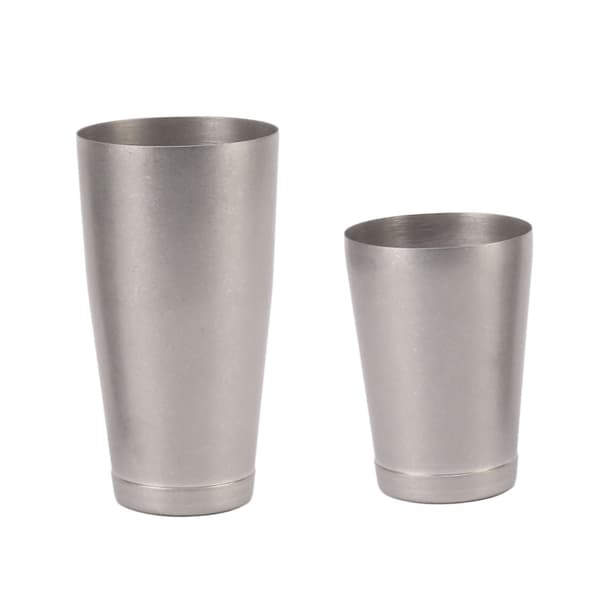 304 rustfritt stål cocktailshaker 2-delt bartenderblander Barvinkoppshaker Antikk finish med bunnkopp
