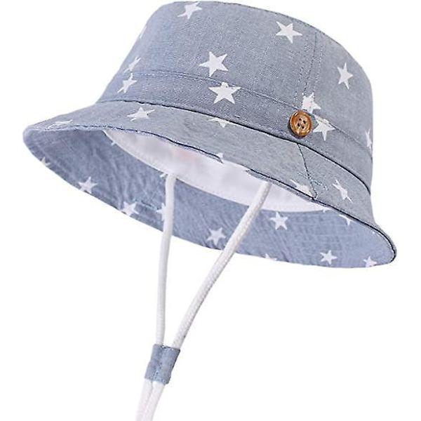 Baby flickor Barn 54 cm UV-skydd solhatt med UPF 50+ hopfällbar strandsolhatt