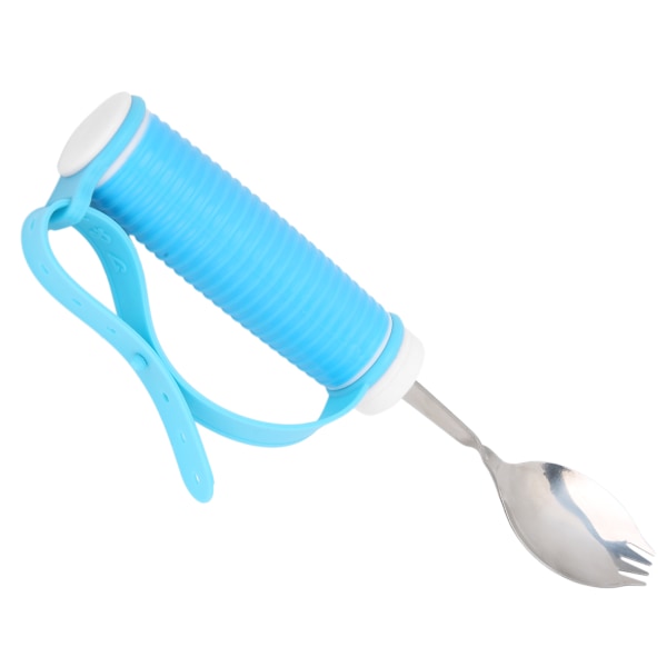 Fork Eating Aid Non-Slip justerbar strop 2 i 1 ske til Parkinson Arthritis MS Håndrystelser