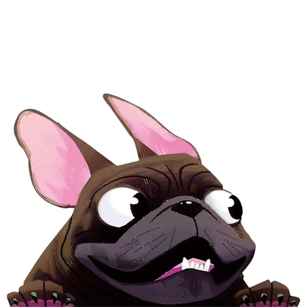 1 st bilklistermärke hund