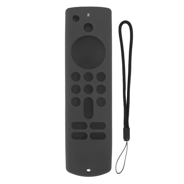 Fjärrkontroll Silikonskydd för Fire TV Stick Halkfritt Silikonskyddsfodral med Snodd 3:e generationens grå