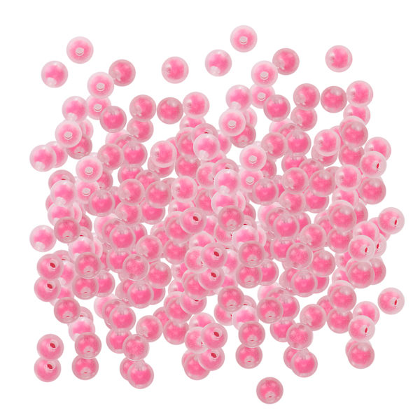 Hartsihelmet DIY käsintehtyjen korujen valmistustarvikkeet Ranneremateriaalin lisävarusteet 8mm MFrosted Rose Red