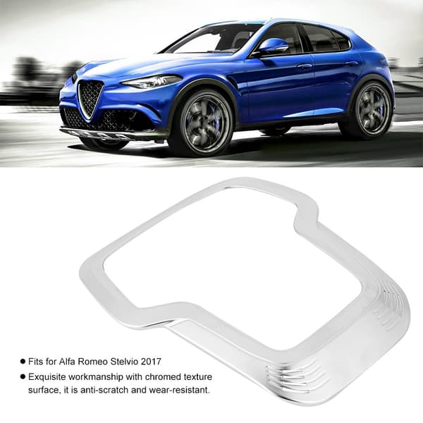 Främre takläslampa ram matt förkromad trimskydd passar för Alfa Romeo Giulia 2017