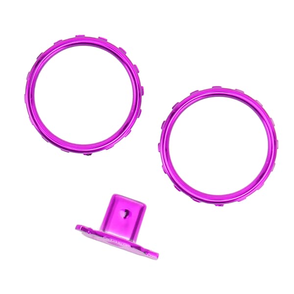 Dekorative accentringe til Xbox Elite Series 2 Controller Matte Chrome Switch Buttons Udskiftningsdele Lilla