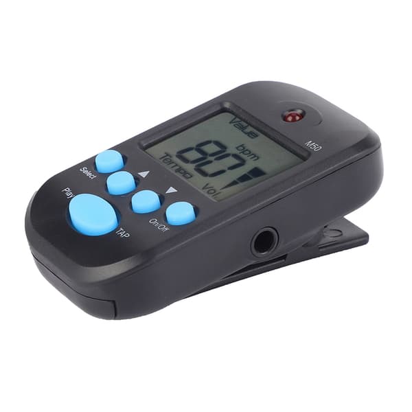 Mini LCD Digital M50 Metronom Slag Tempo Gitar Musikk Tilbehør Bærbar