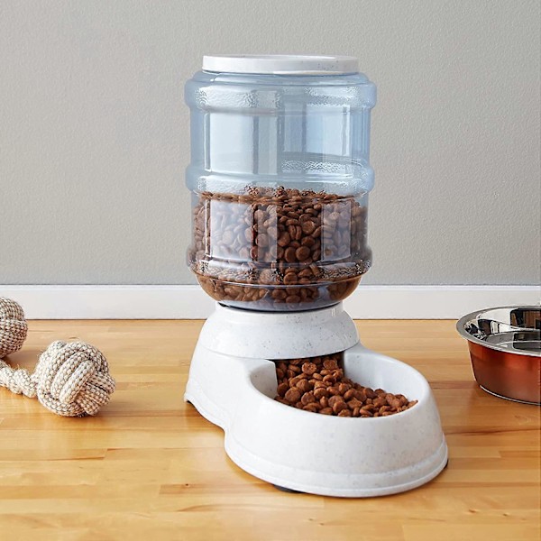 Basics Gravity Foderautomat til Kæledyr, Lille, 2,7 kg Kapacitet