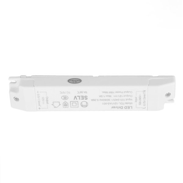 18W LED Transformator Driver DC12V 1.5A ABS Multi Beskyttelse LED Strømforsyning til Hjem AC100-240V