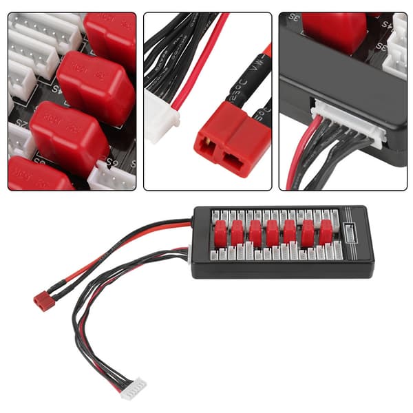 Parallell ladeplate Balanselader Ladeadapter for LiPo LiFe Li-ion-batterier
