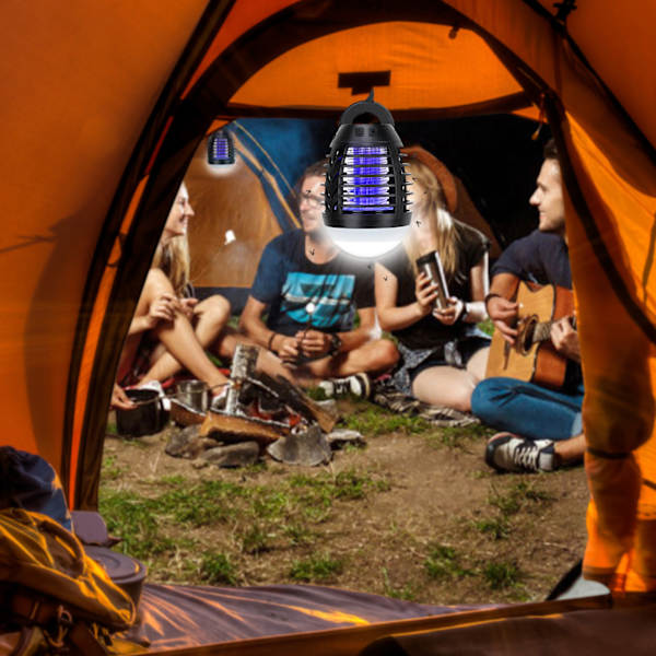 Kaksi yhdessä LED Violetti Vaalea Vahva Mosquito lamppu ei saastumista ei vaurioita Villi ulkokalusteet