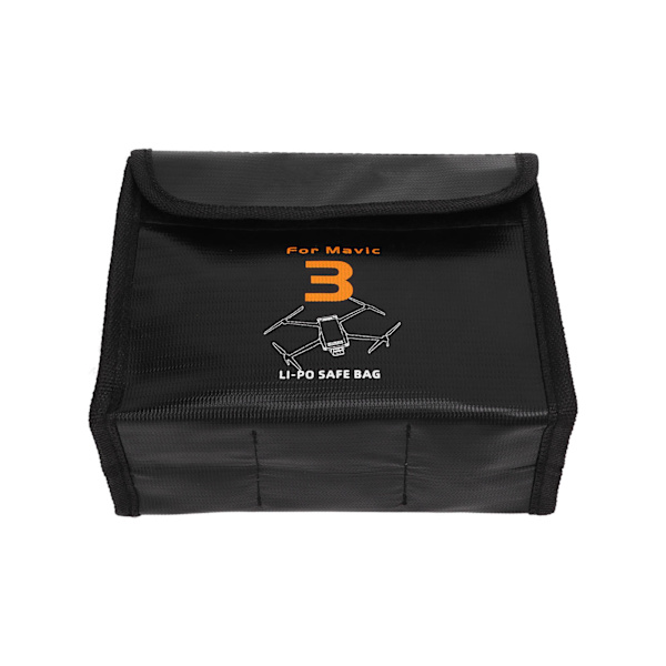 Batterisikker pose eksplosionssikker 3 batterier stor opbevaringskapacitet pose til DJI Mavic 3 UAV